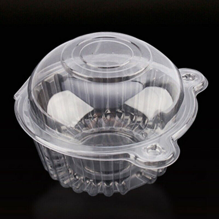 a clear plastic container with a lid