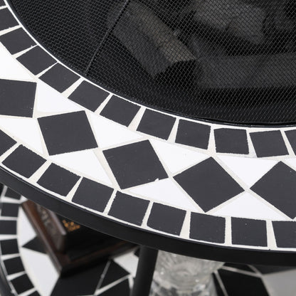 30" Outdoor Fire Pit Dining Table