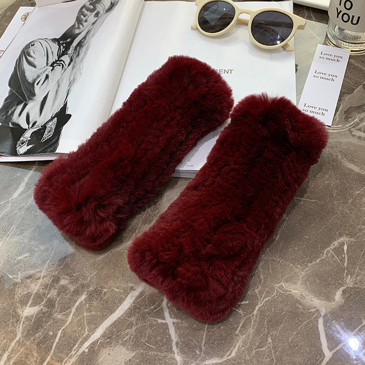 a pair of furry cases on a table