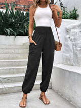 Elasticated High-waisted Wide-legged Niners