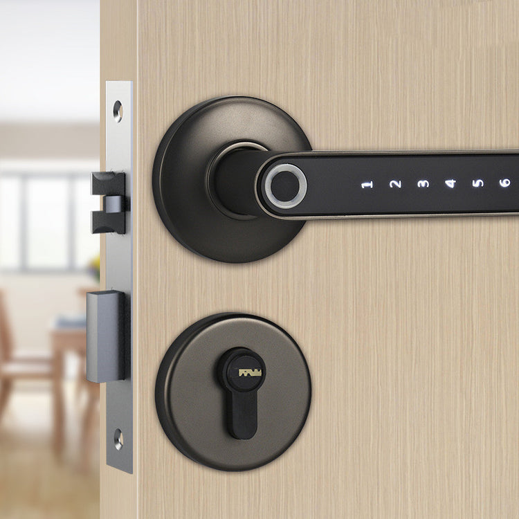 a door with a lock and keyhole