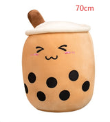 Strawberry Milk Tea Plush Toy Pillow