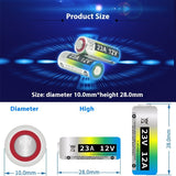 12V Alkaline Battery for Compatible Doorbells