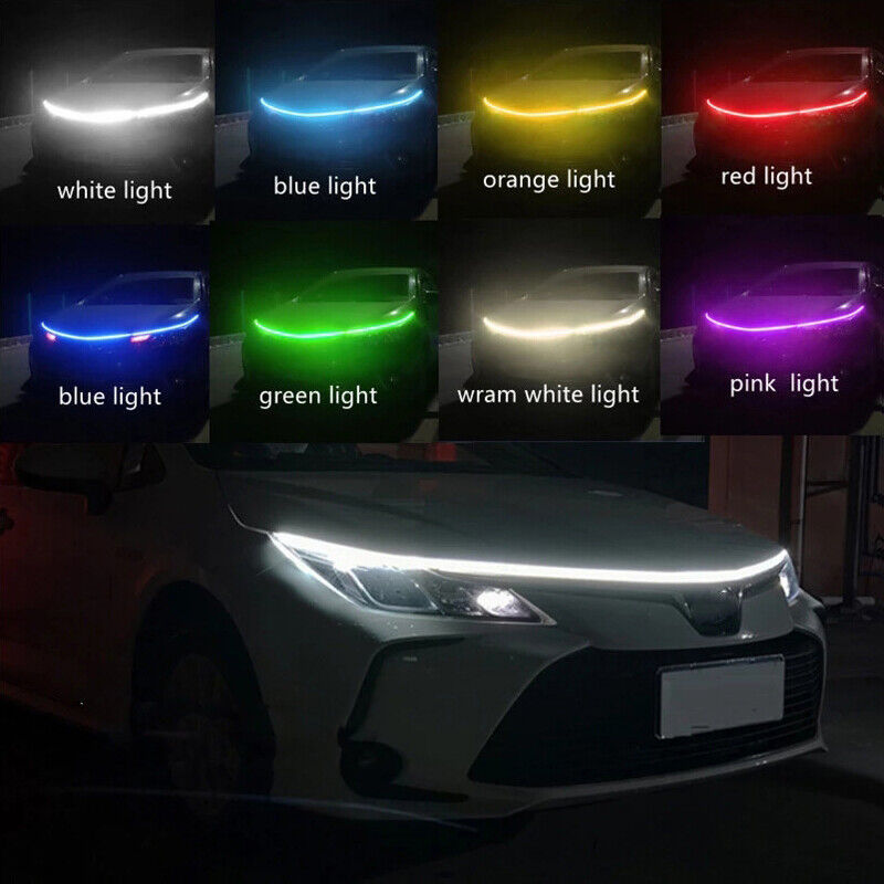 a collage of different colored lights
