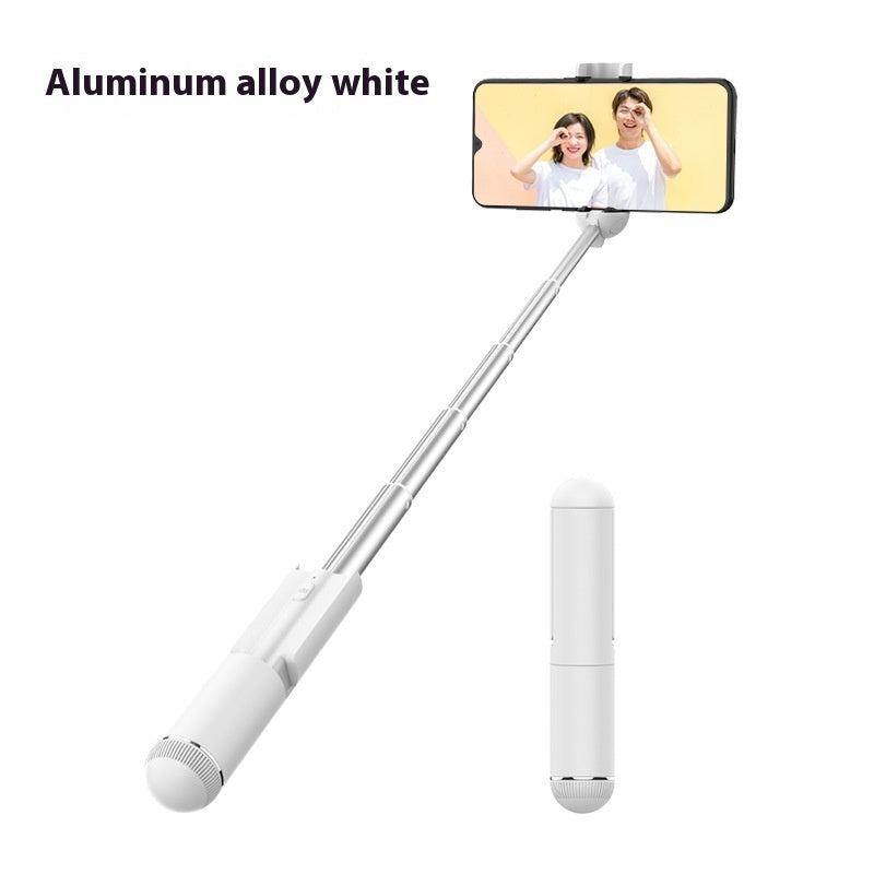 a selfie stick with a phone and a couple of people