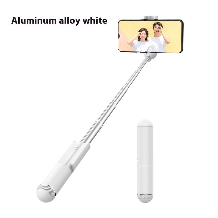 a selfie stick with a phone and a couple of people
