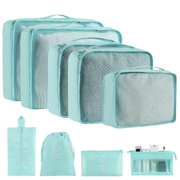 a group of bags with zippers
