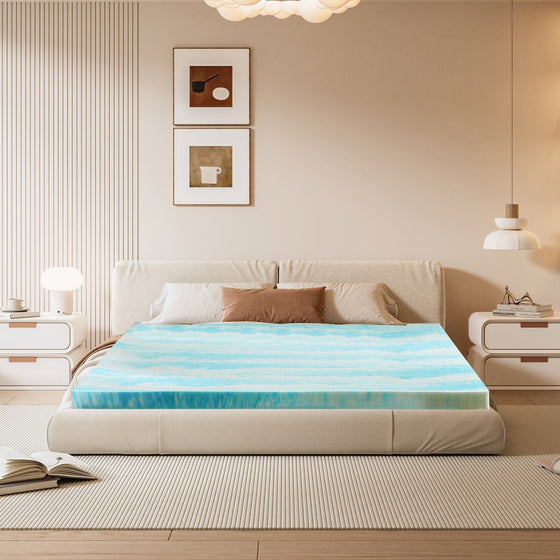 Cooling Gel Memory Foam Mattress Topper