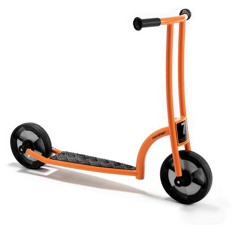 a scooter with a handlebar