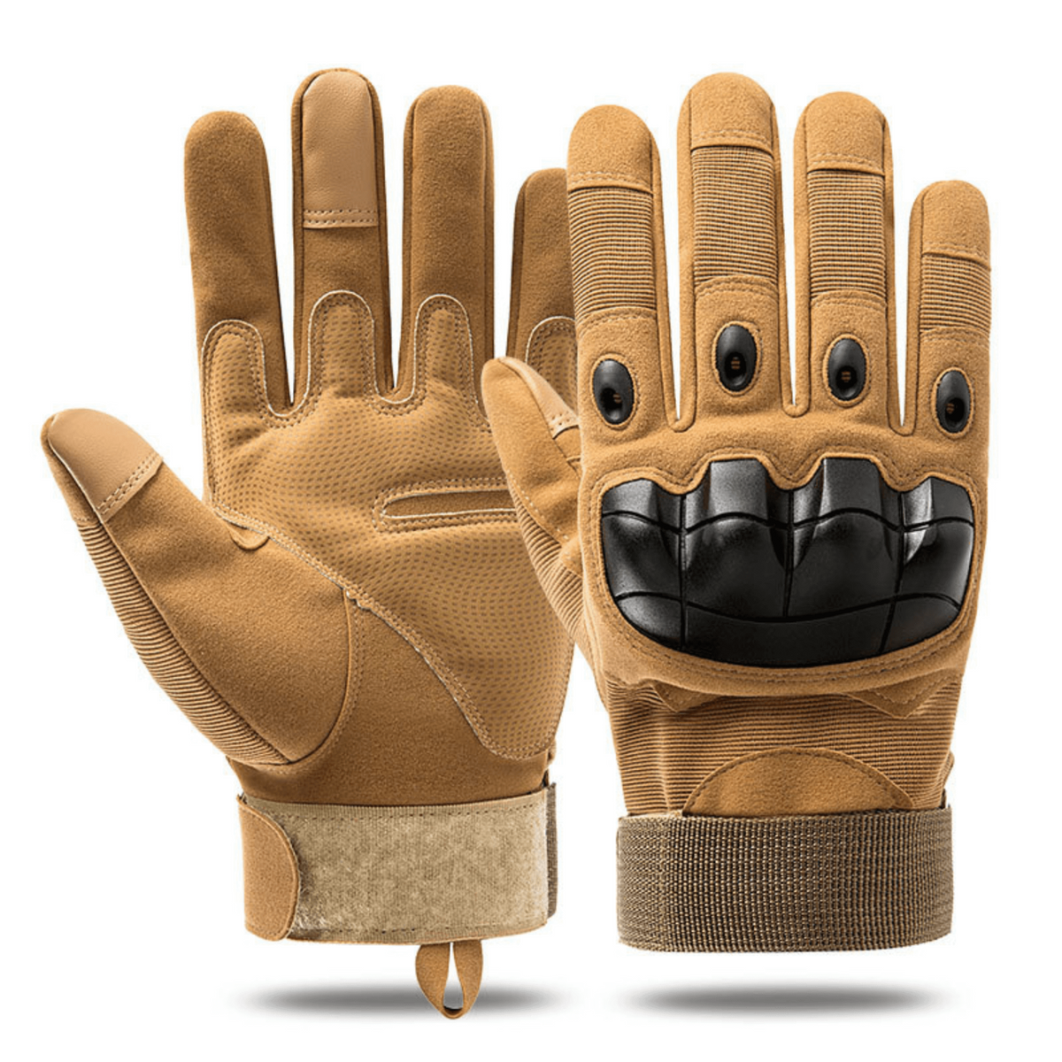 a pair of gloves with a black and brown glove