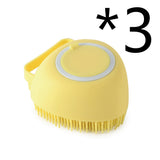 Silicone Pet Bath and Grooming Brush