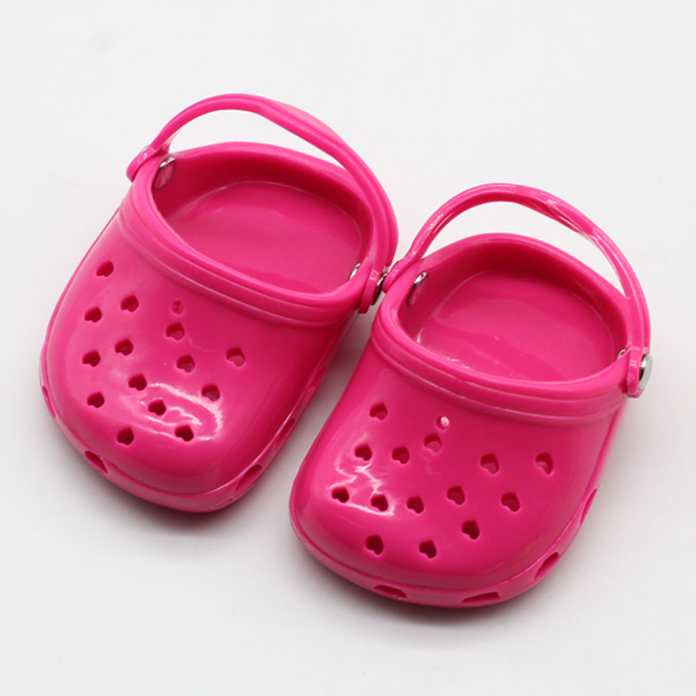 a pair of pink shoes