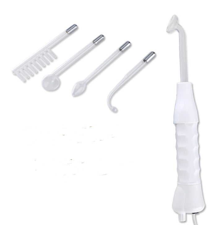 a white device with a white handle