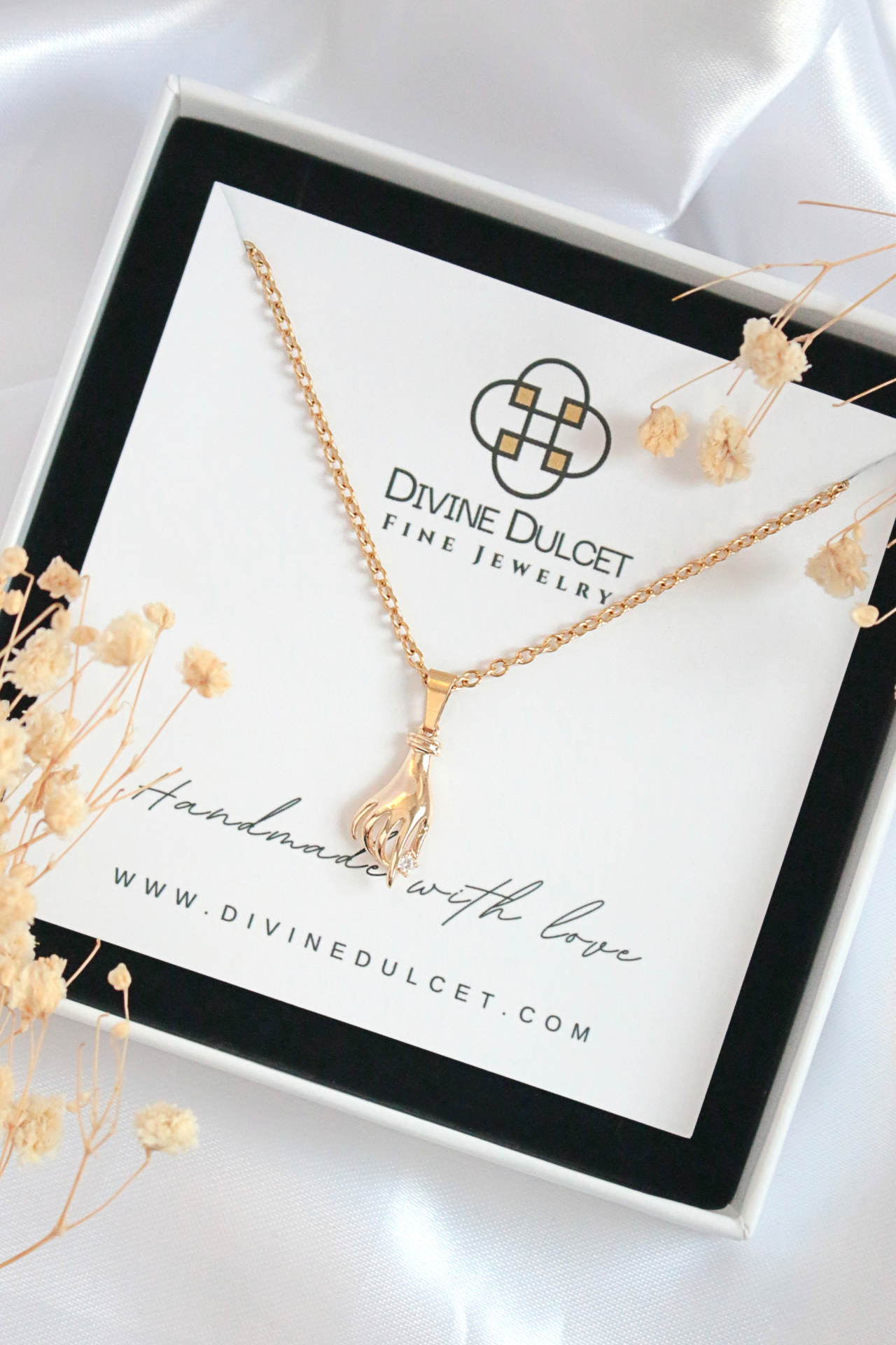 "Magic Hand" | 24K CZ Hand Pendant Necklace