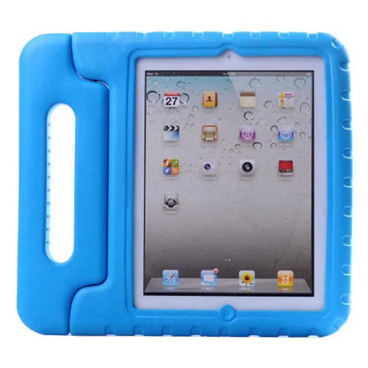 a blue case with a screen