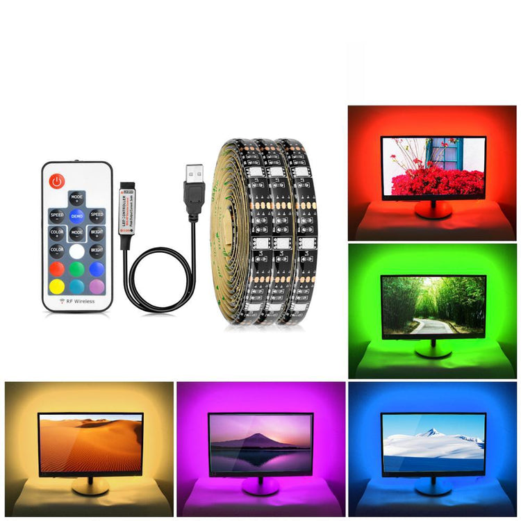a group of different colored screens