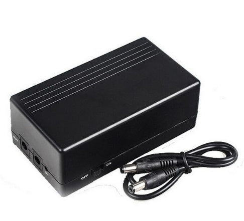 a black box with a cord