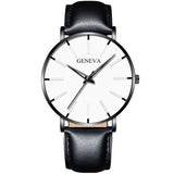 Quartz Watch with Mesh or Leather Strap