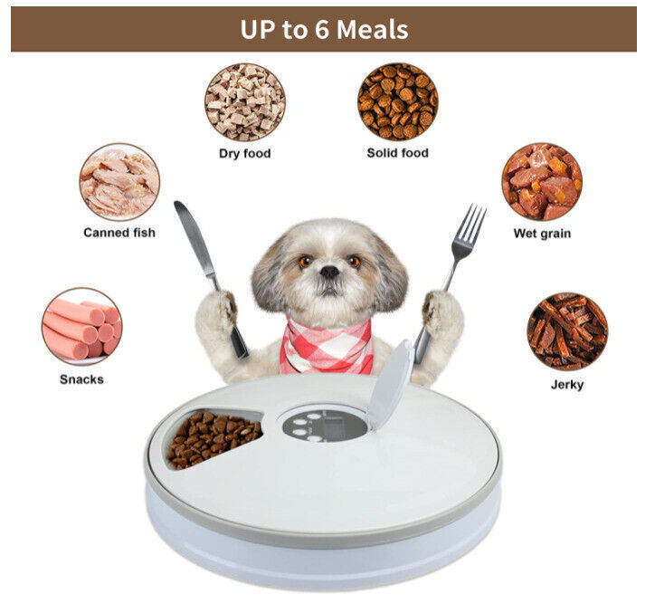 a dog holding a fork and knife