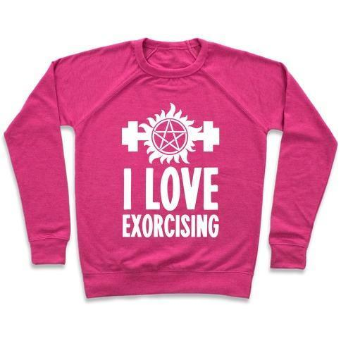 I LOVE EXORCISING CREWNECK SWEATSHIRT
