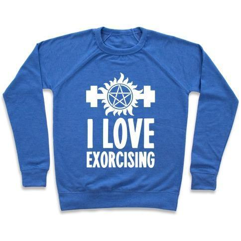I LOVE EXORCISING CREWNECK SWEATSHIRT