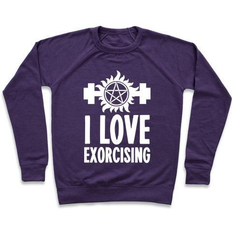 I LOVE EXORCISING CREWNECK SWEATSHIRT