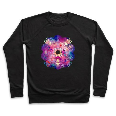 COLORFUL YOGA TEE CREWNECK SWEATSHIRT