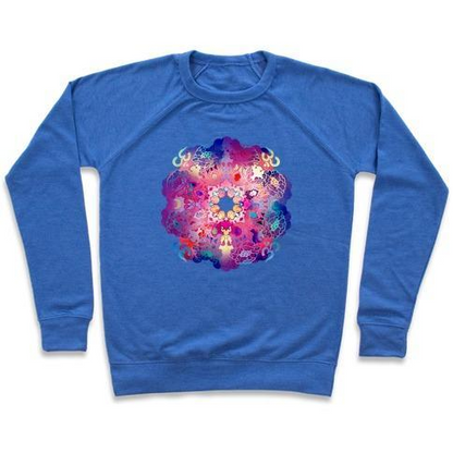 COLORFUL YOGA TEE CREWNECK SWEATSHIRT