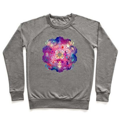COLORFUL YOGA TEE CREWNECK SWEATSHIRT