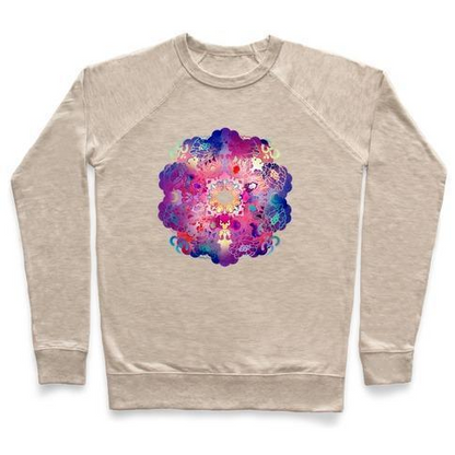 COLORFUL YOGA TEE CREWNECK SWEATSHIRT