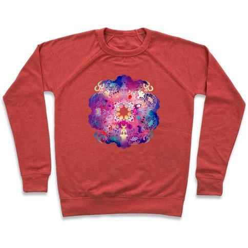 COLORFUL YOGA TEE CREWNECK SWEATSHIRT