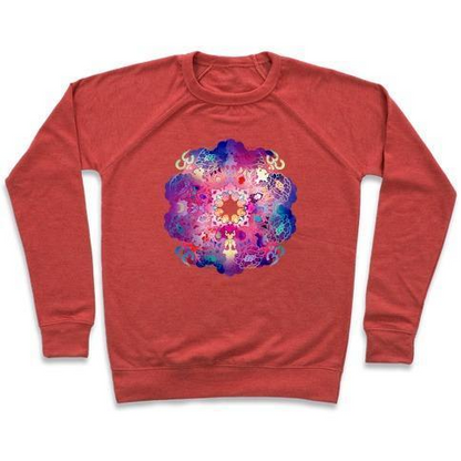 COLORFUL YOGA TEE CREWNECK SWEATSHIRT
