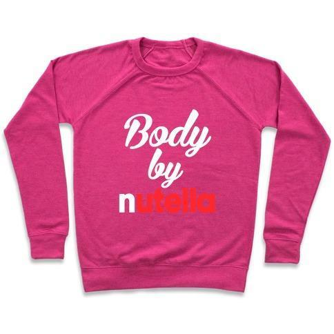 BODY BY NUTELLA CREWNECK SWEATSHIRT