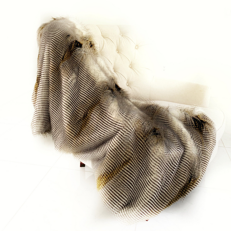 a blanket on a chair