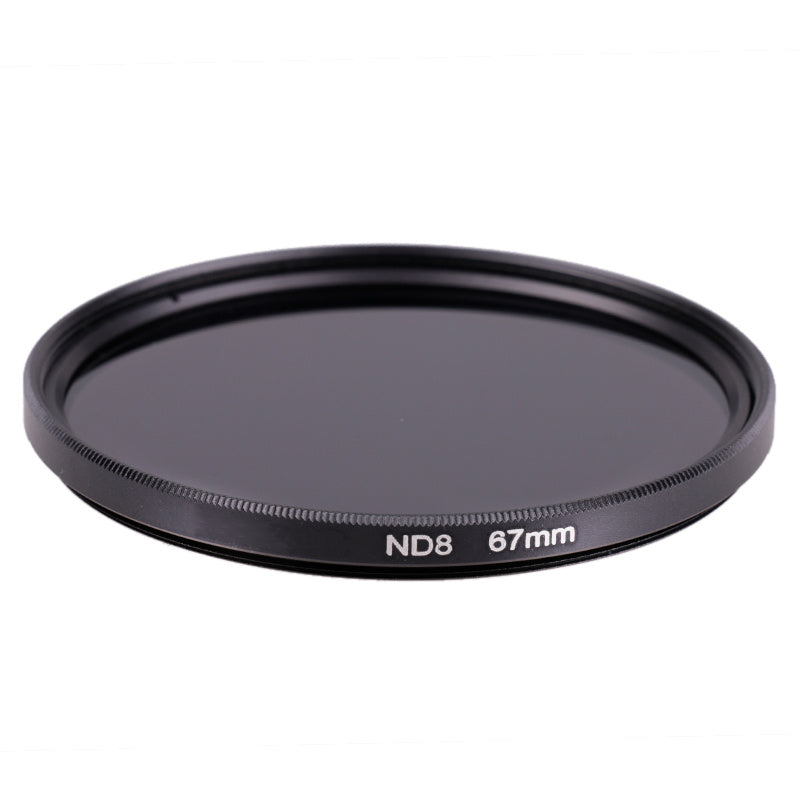 a circular black lens filter