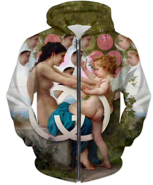 Girl & Cupid UNISEX ZIP HOODIE