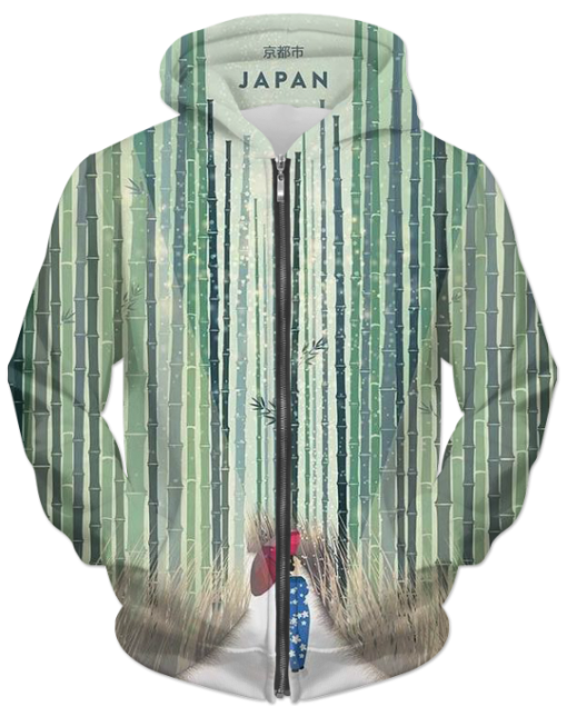 京都市 (Kyoto) ZIP HOODIE