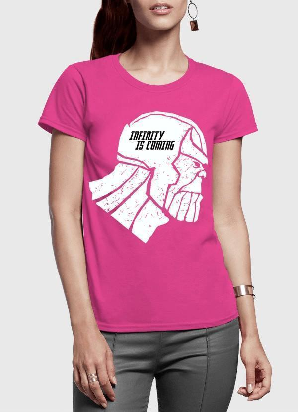 Infinity is Coming Half Sleeves Women T-shirt