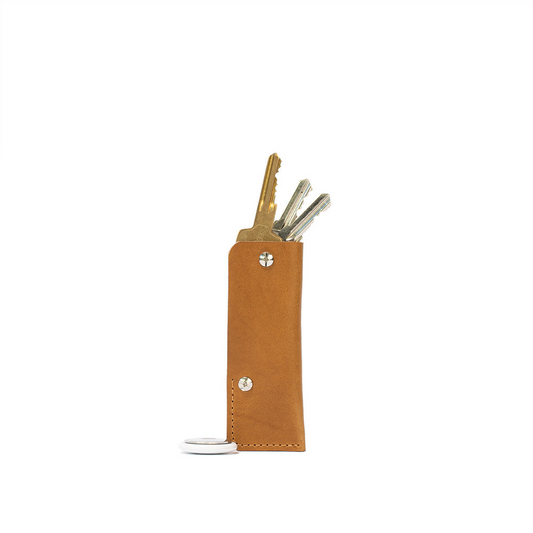 Leather AirTag Key Holder - The Minimalist