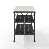 Madeleine Kitchen Island Matte Black