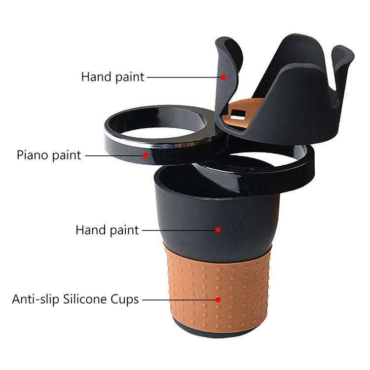 a cup with a lid and words