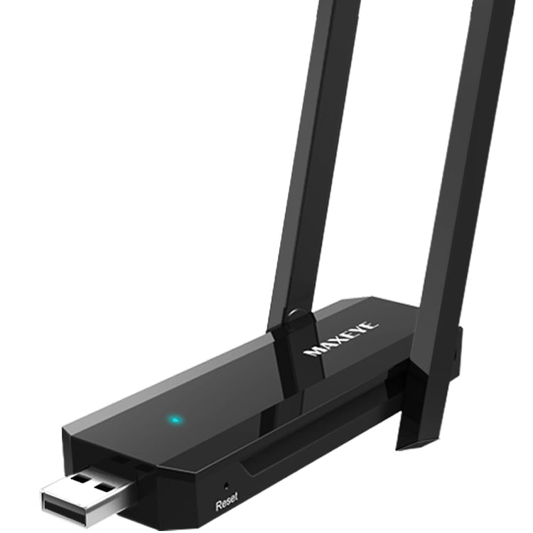 a black usb modem with long antenna