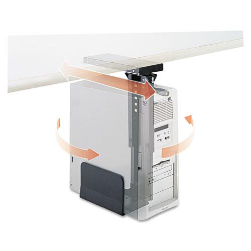 a computer tower with arrows