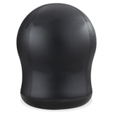 Safco Zenergy Vinyl Swivel Ball Chair - Black Vinyl - Polyester - 1 Each