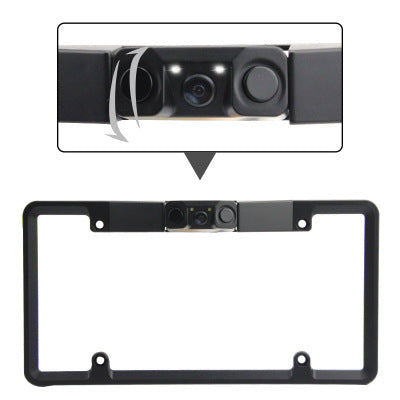 a camera attached to a license plate