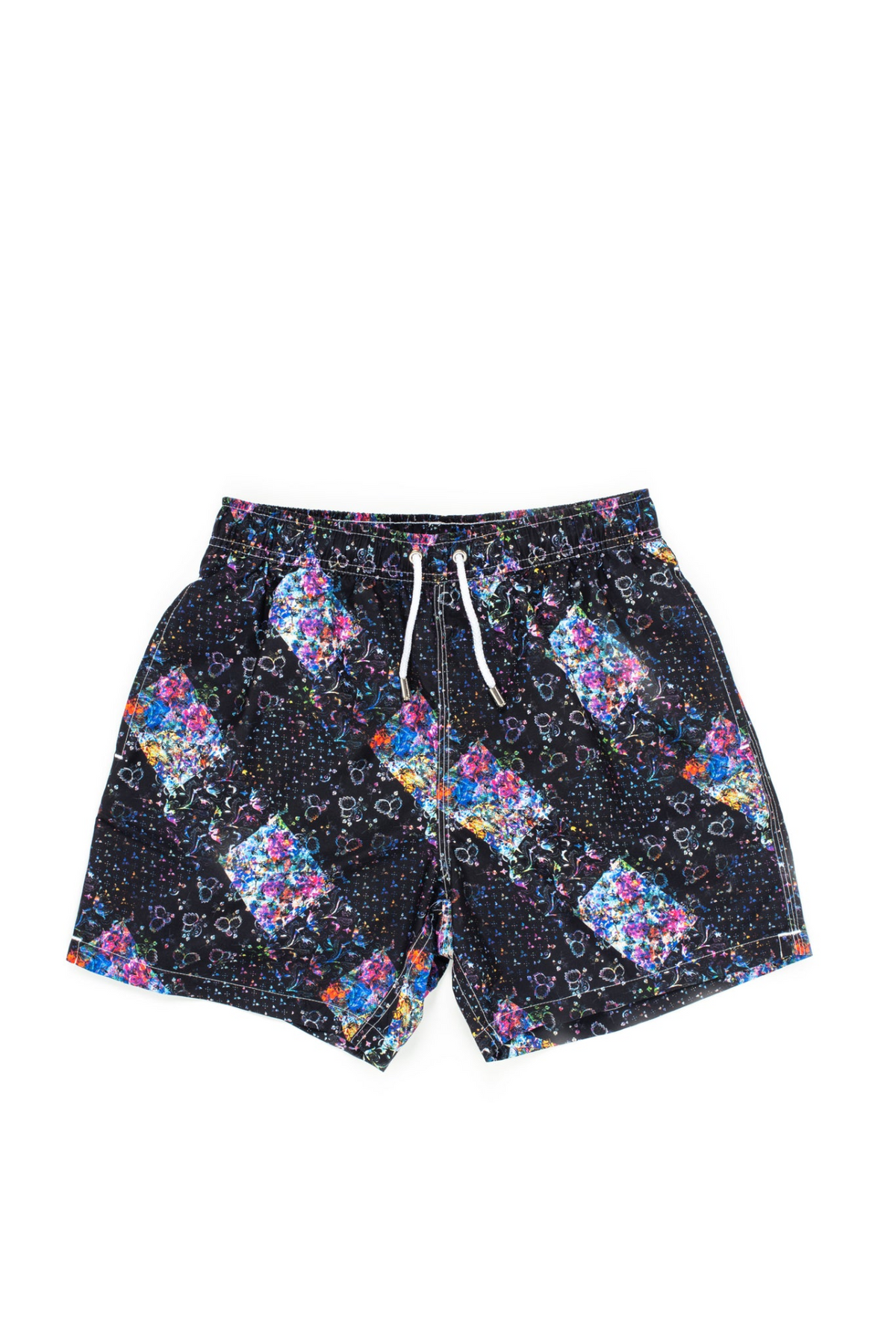 a pair of shorts with colorful designs