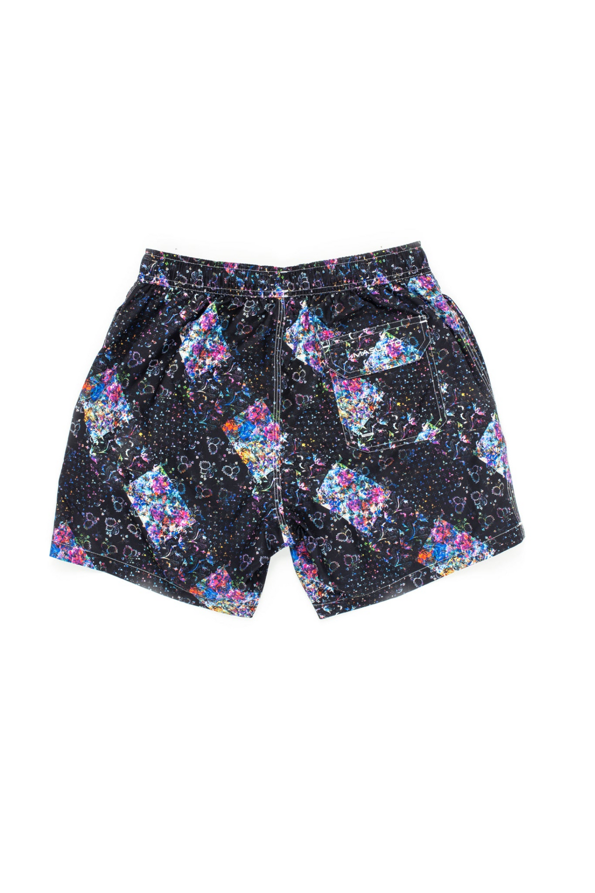 a pair of shorts with colorful designs