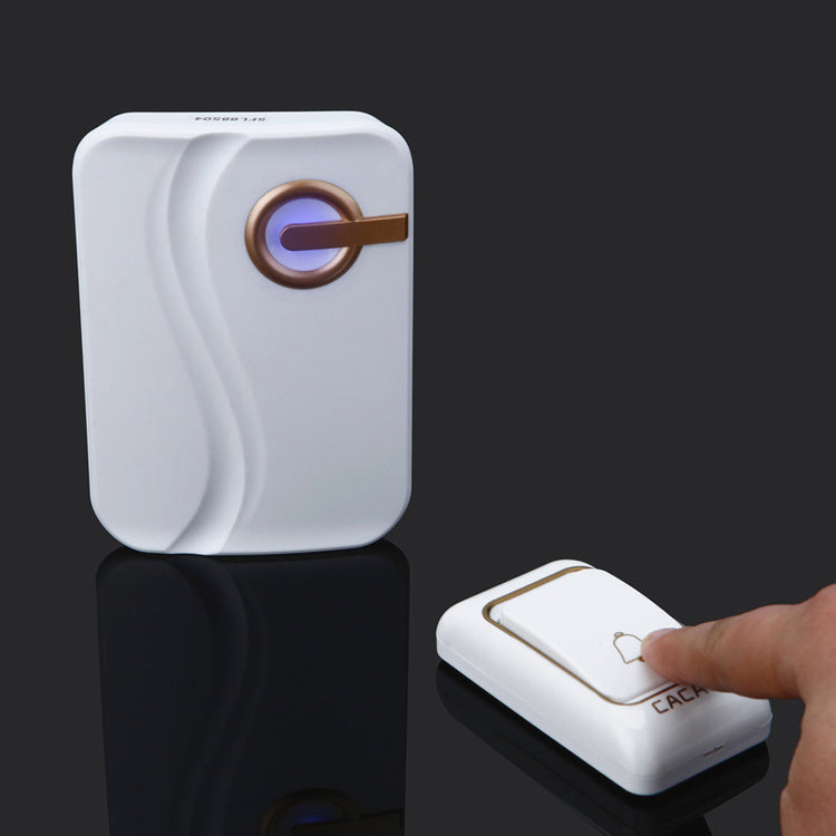 a finger pressing a button on a device