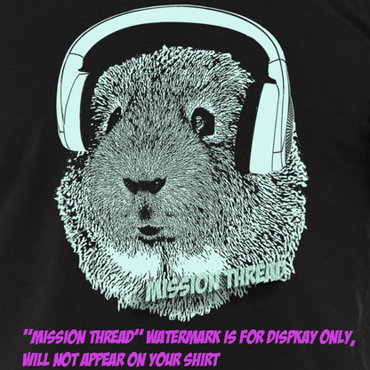Guinea Pig Wearing Headphones Long Sleeve