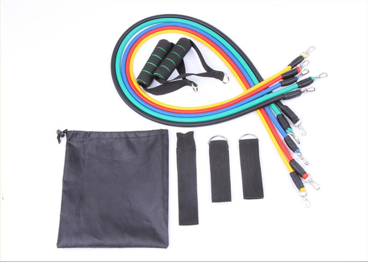 a set of colorful elastic bands